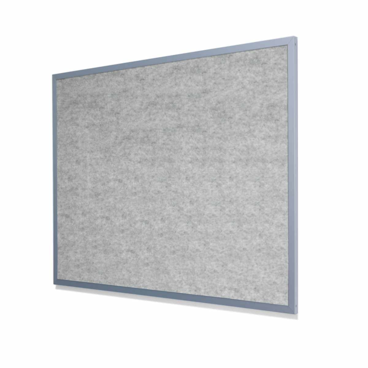 Chrome Velour VELCRO® Compatible Cork Board with Heavy Aluminum Frame